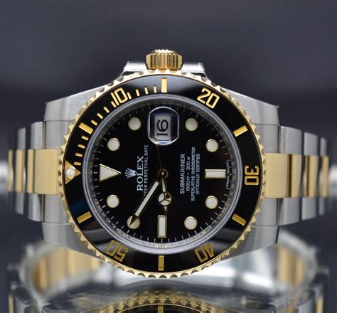 rolex submariner blue two tone ceramic|rolex submariner two tone 116613lb.